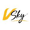 v sky logosu