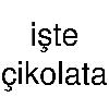 işte çikolata logosu