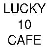 lucky 10 cafe logosu