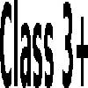 class 3+ logosu