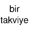 bir takviye logosu