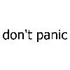 don't panic logosu