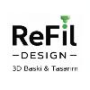 refil design 3d baski tasarım logosu