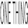 one thing logosu