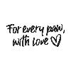 for every paw, with love logosu