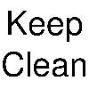 keep clean logosu